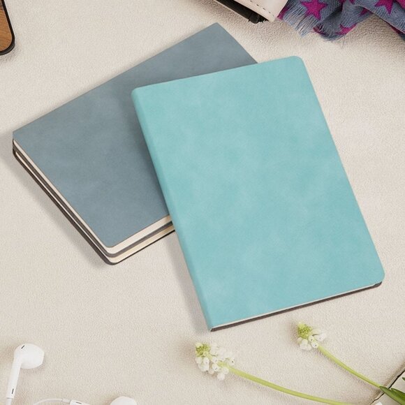 A5 Retro Sheepskin Notebook Writing Soft Leather Cover Journal Business Gift - Picture 3 of 11